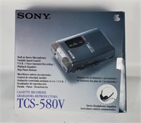Sony Cassette Recorder Tcs-580v W/ Box