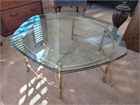 Glass Table 42" diameter 16" Tall