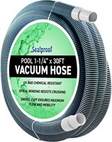 Swimming Pool Vacuum Hose 1-1/4 x 30-Ft