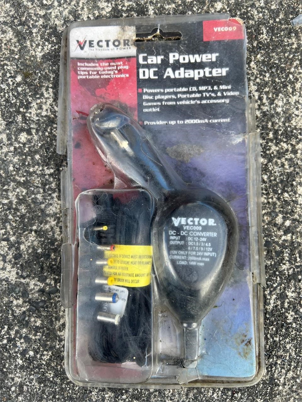 VECTOR CAR POWER DC ADAPTER - NEW