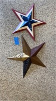 Metal decorative stars : 20.5” , 18”