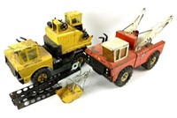 (2) Vintage Metal Tonka Truck Construction Toys