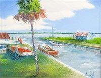 Marc Stanford (America) Florida Framed Painting