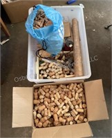 Large Quantity of Corks & Cork Material for Crafts