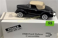 1940 Die Cast Ford Deluxe Convertible 1:24 scale