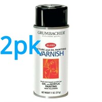 2x Grumbacher Picture Varnish  12.75 oz.  Gloss