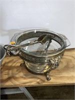 Silver plate serving dish