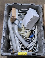 Tote of wires and more