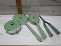 GREEN VANITY SET