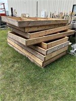 Plywood 4x8 sections with 2x6 supports