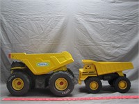 Vintage Toy Plastic Dump Trucks