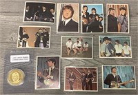 (10) 1964 Beatle Cards & John Lennon Token
