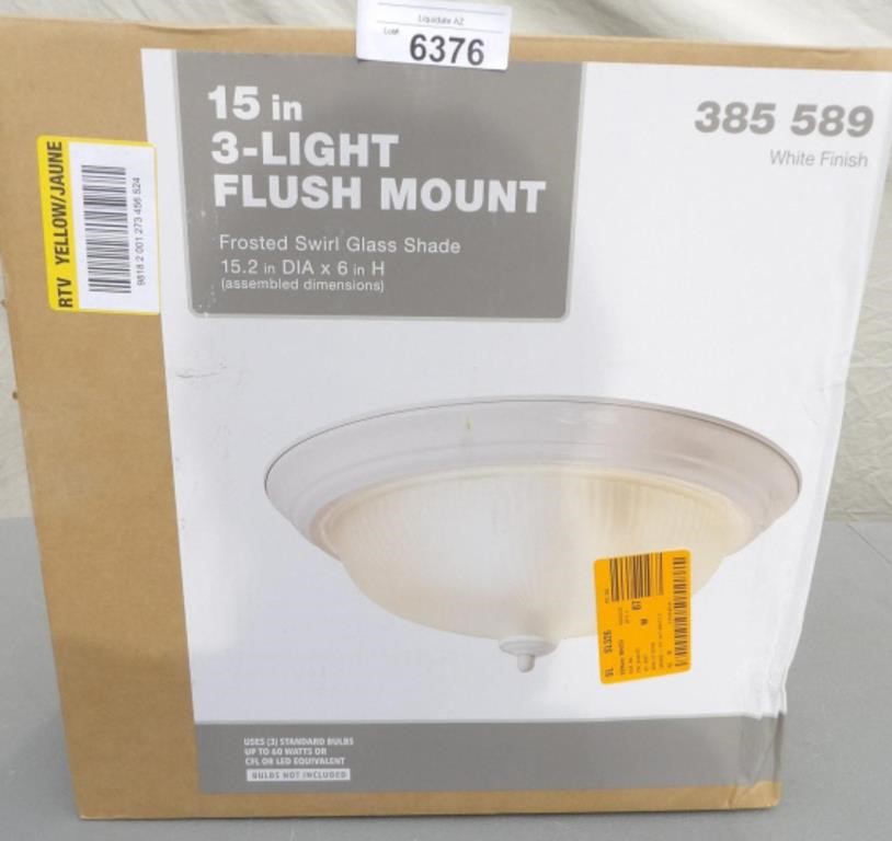 15in 3-light Flush Mount 385589