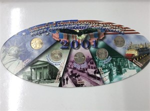 U S A State Quarters2001 Commemorative Oval Plaque
