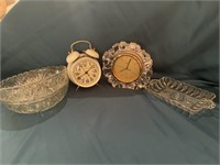 Linden Quartz Clock, Alarm Clock and Bowls