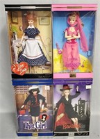 Lot of 4 Barbie Dolls in Box