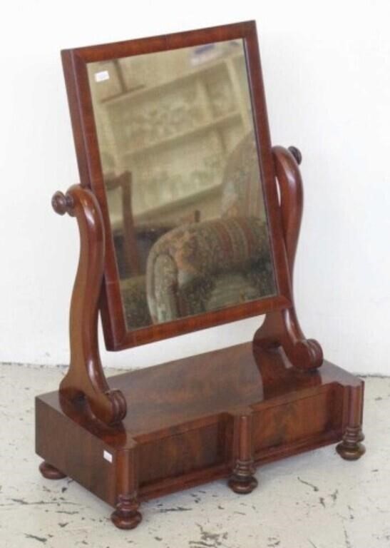 19th century mahogany dressing table mirror