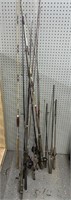 FISHING POLE AND REEL LOT