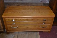 Oak cedar lined blanket chest