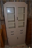 painted wood Deco kitchen cabinet