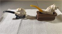 Meerschaum Engraved Pipes (2)