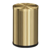 Small Trash Can  Stainless Steel  2.4gal  Gold