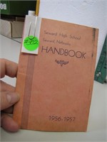 Vintage 1956 - 1957 Seward High School Hand Book