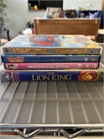3 DVDsand Lion King VHS