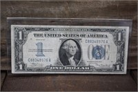 1934 $1 Blue Seal Silver Certificate Funny Back