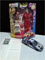 NASCAR BILL ELLIOT ACTION FIGURE  AND CAR