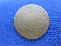 1865 Two Cent - Low Mintage Coin
