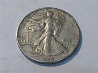 1945 D XF Grade Walking Liberty Half Dollar