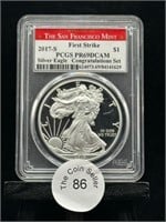 2017 S Proof American Silver Eagle First Strike $1