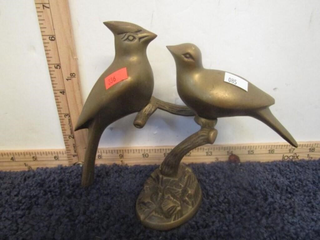 BRASS BIRD STATUE