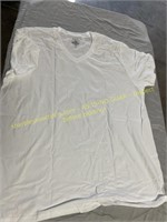Mens 3ct.size XXL classic  v-neck white t-shirts