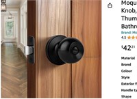 Moquin Round Ball Style Privacy Door, (pack of 10)