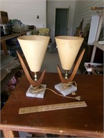 Pair of Retro Vintage Lamps