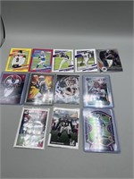 12 Assorted Football Cards Including Justing Jeffe