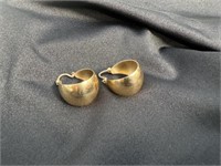 14K Gold .585 Yellow Earrings 2dwt