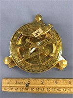 Brass sextant, 5" long           (g 22)