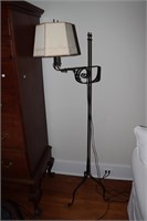 Wrought iron floor lamp