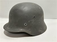 M40 WWII German rolled rim helmet with liner and
