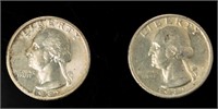 Coin (2) 1932-P Washington Quarters-BU Choice