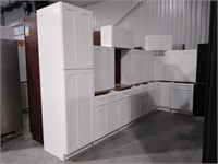 36" White Shaker Kitchen Cabinet Set