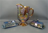 (3) Pc. Indiana Carnival Glass Lot