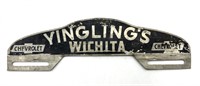 Vintage Yingling’s Wichita Chevrolet Tag Topper