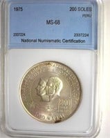 1975 200 Soles NNC MS68 Peru