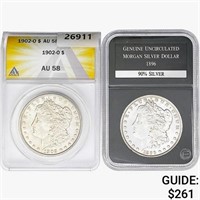 [2] 1896/1902-O Morgan Silver Dollar GG/ANACS