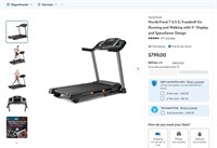 W8079  NordicTrack T 6.5 S Treadmill - 5 Display