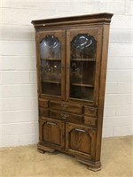 1 Pc. Temple Stuart Corner Cupboard